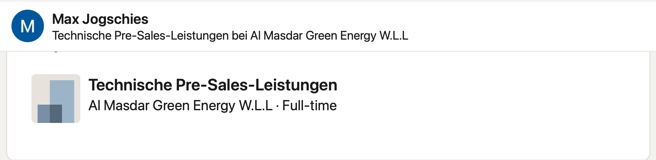 Saved LinkedIn Experience entry for Max Jogschies