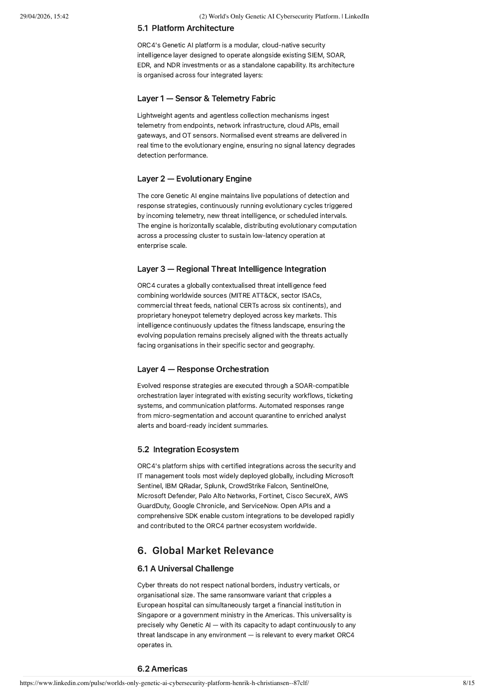Seite 8 des von Henrik H. Christiansen am 29. April 2026 auf LinkedIn veröffentlichten ORC4-Whitepapers