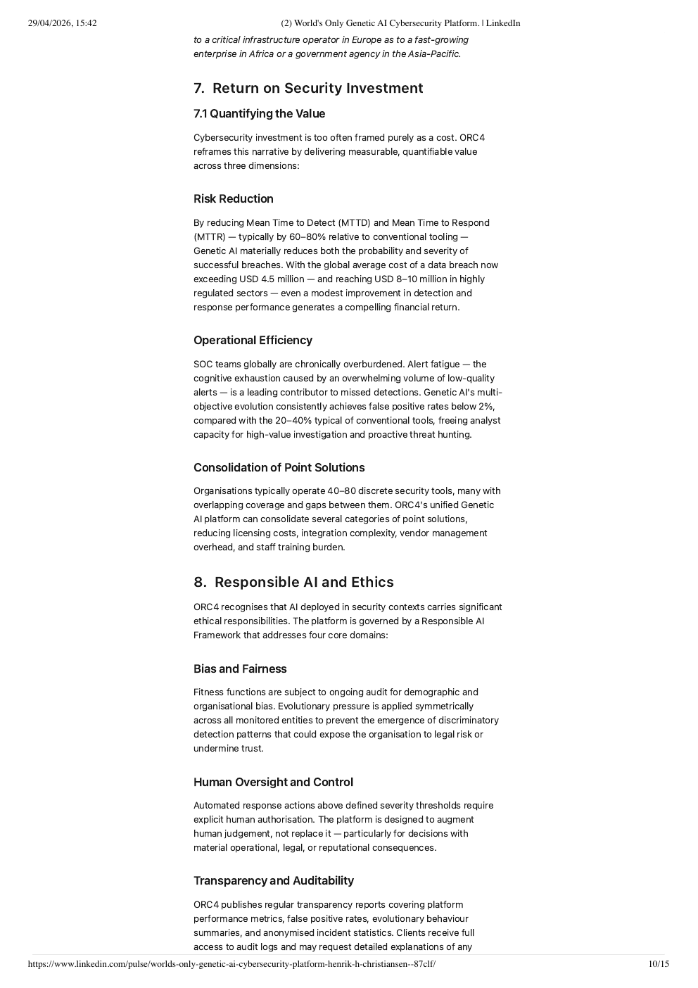 Seite 10 des von Henrik H. Christiansen am 29. April 2026 auf LinkedIn veröffentlichten ORC4-Whitepapers