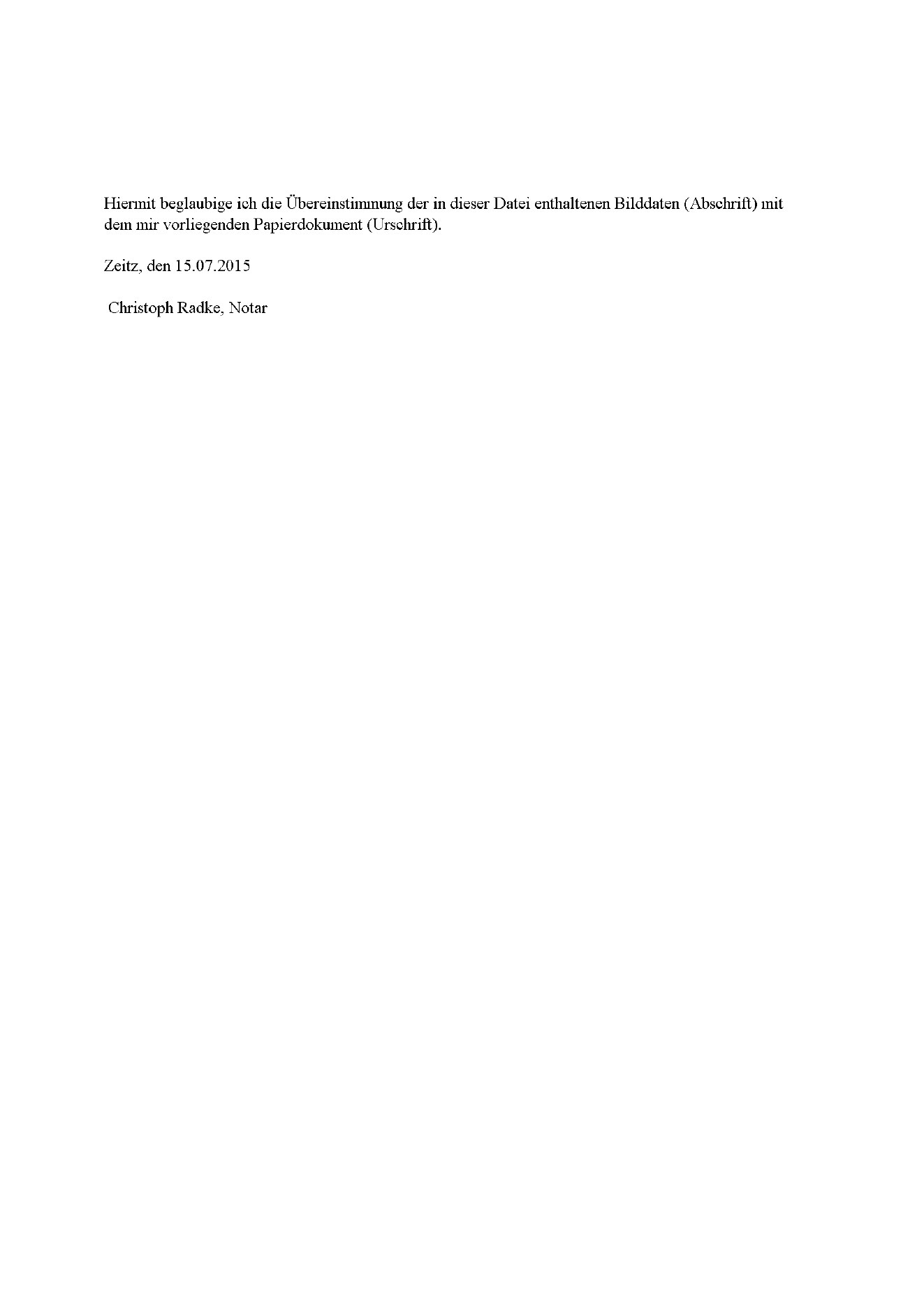 SOLARWORKS GmbH registration document, page 2