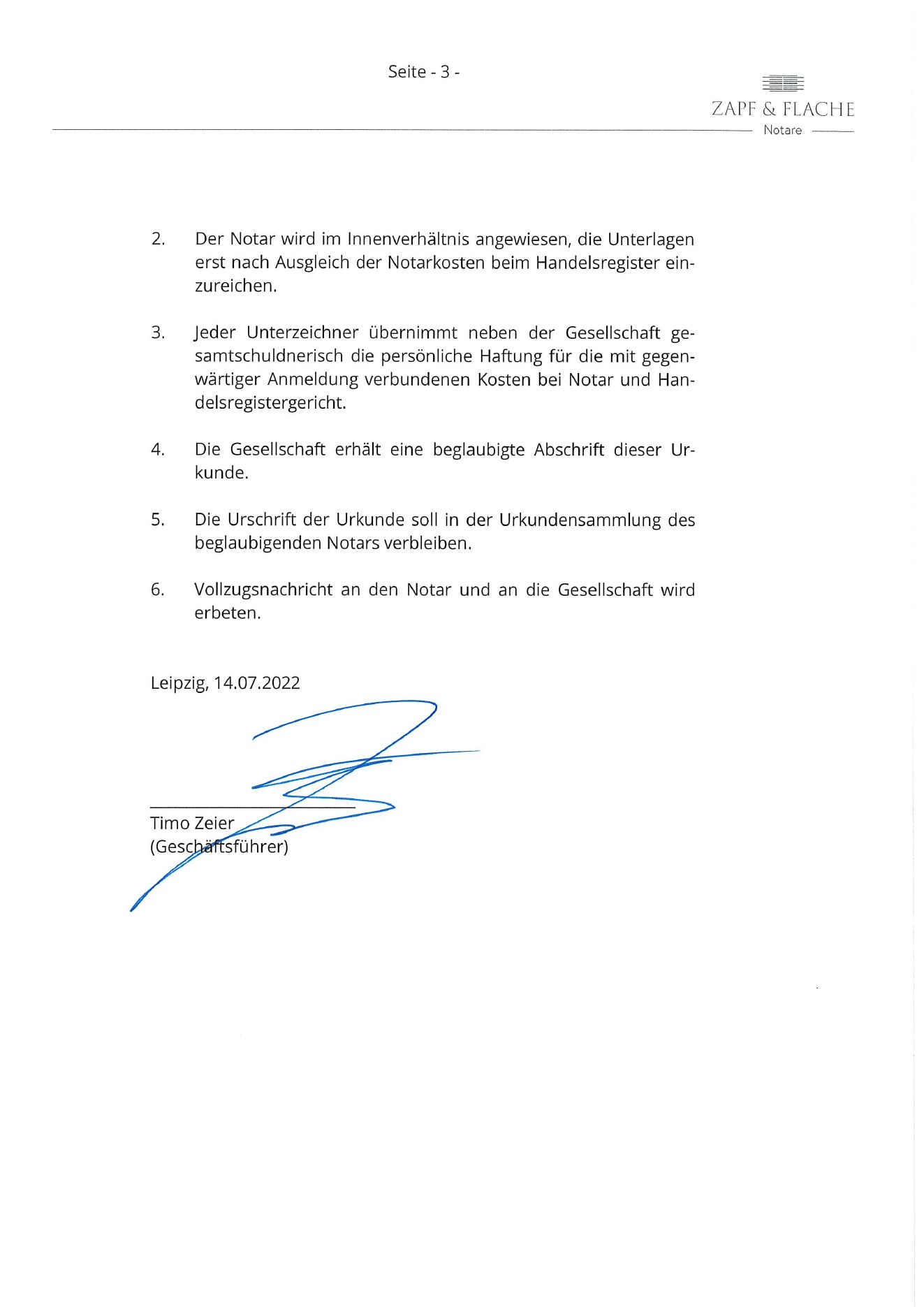 SOLARWORKS GmbH registration document, page 5