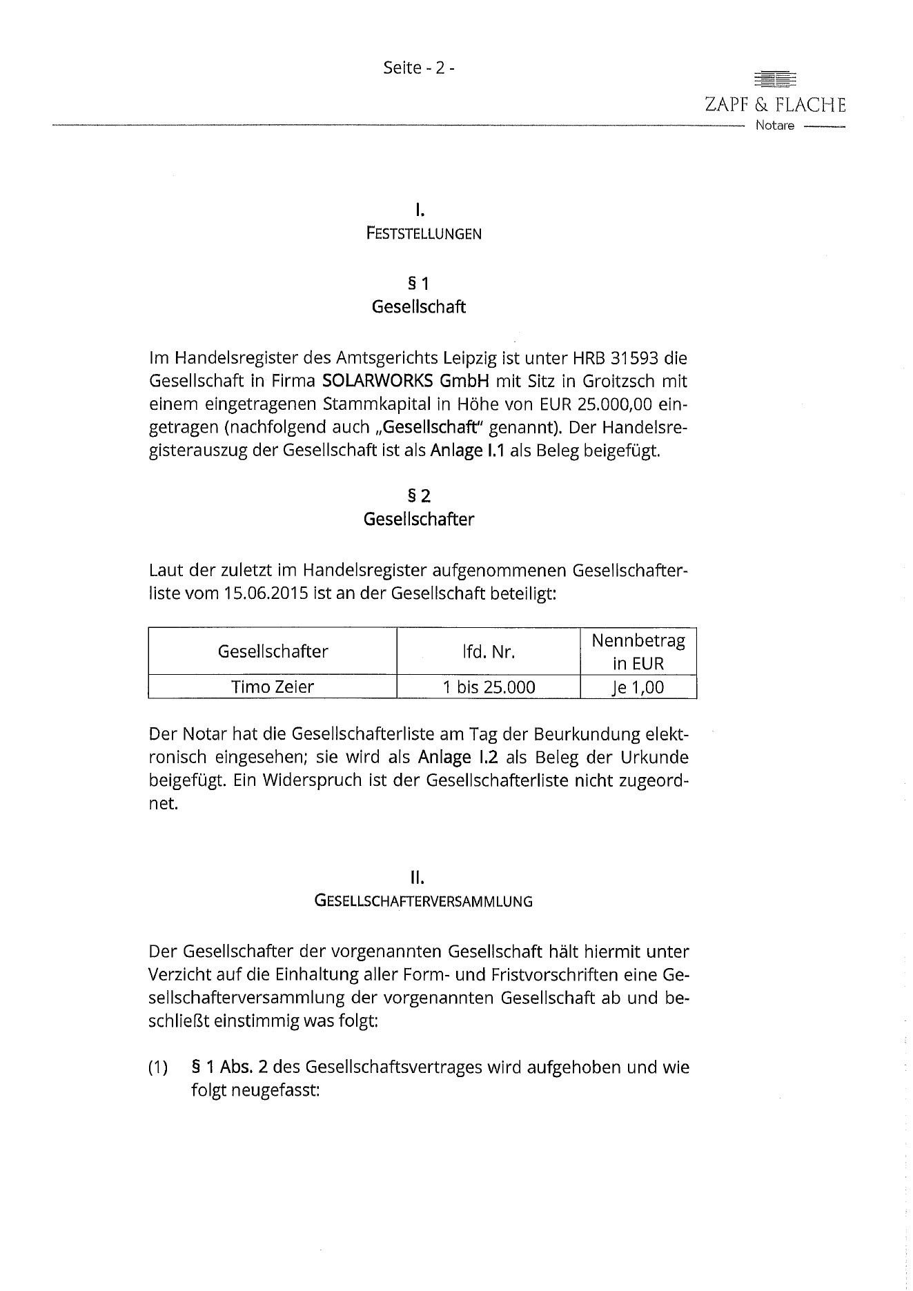SOLARWORKS GmbH registration document, page 12