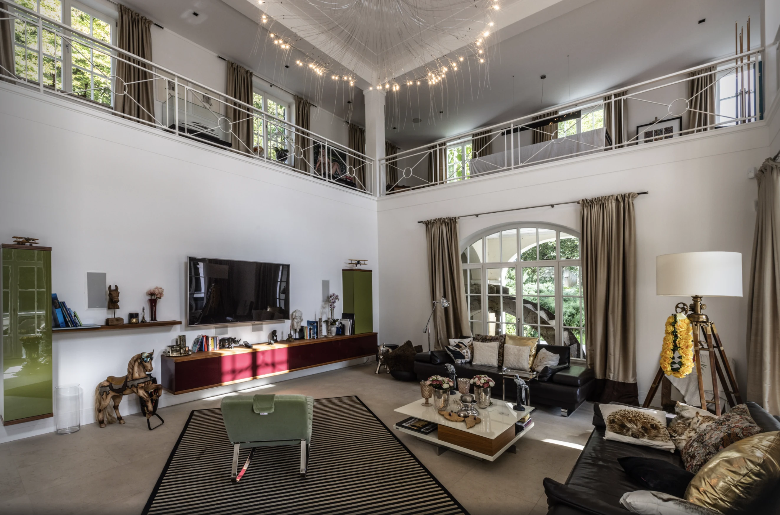 Living room and open gallery