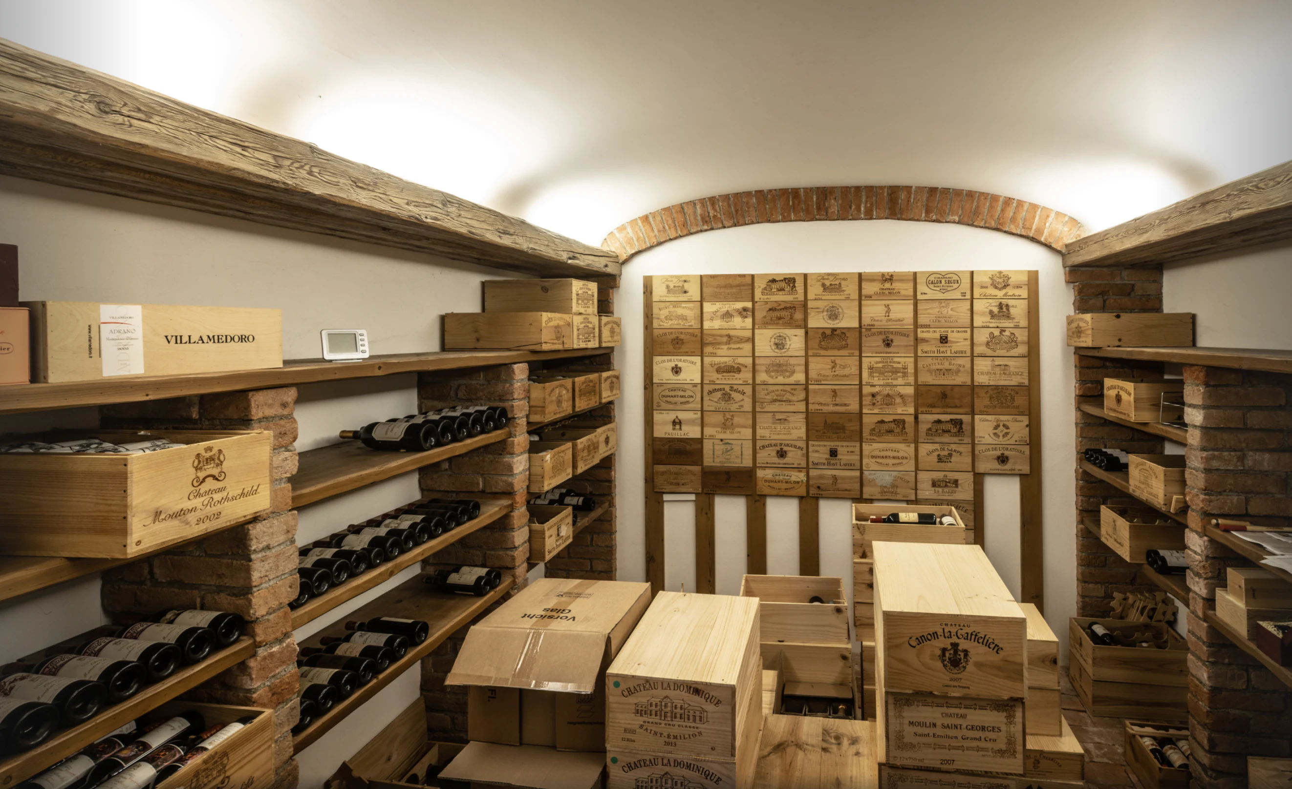 Wine cellar at Villa Eulenthal